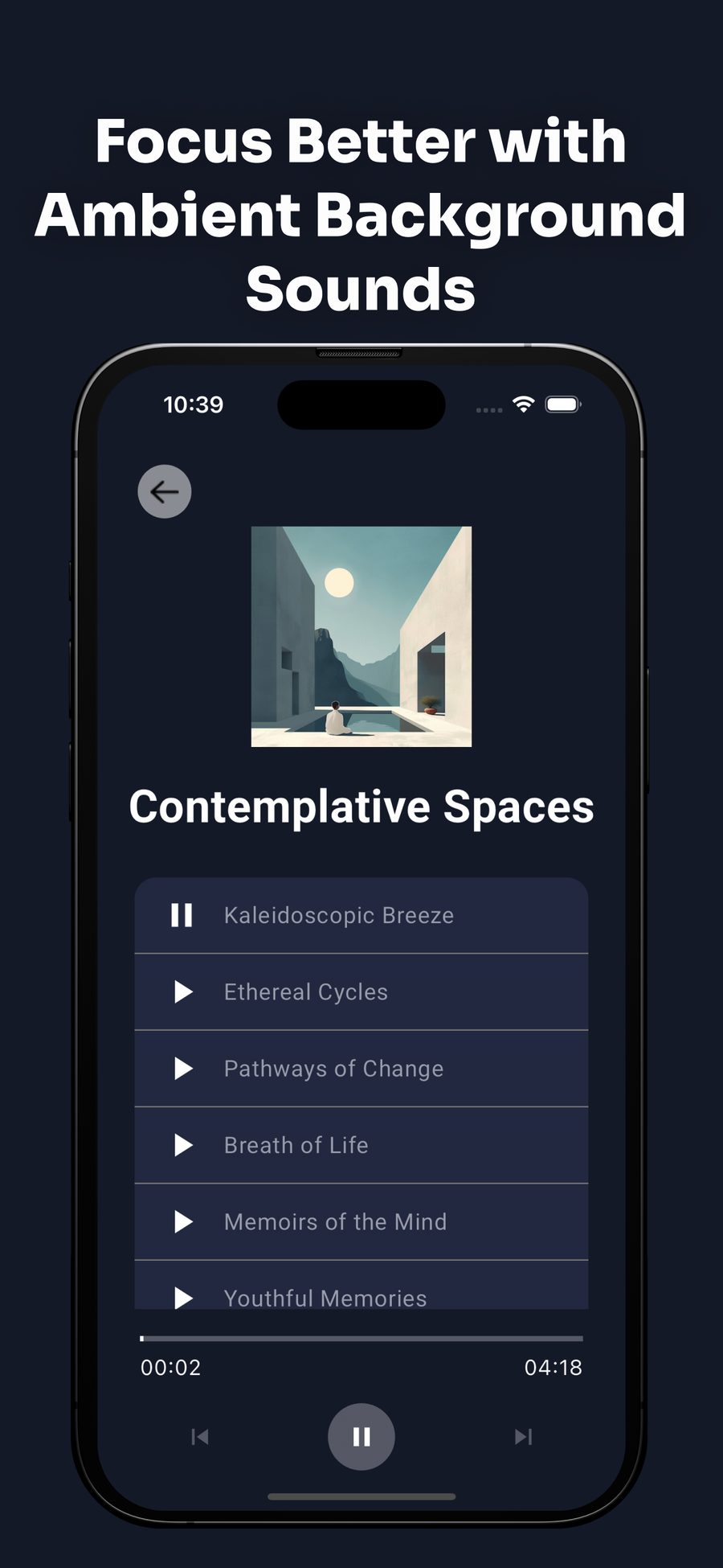 Contemplative Spaces playlist in Harmony