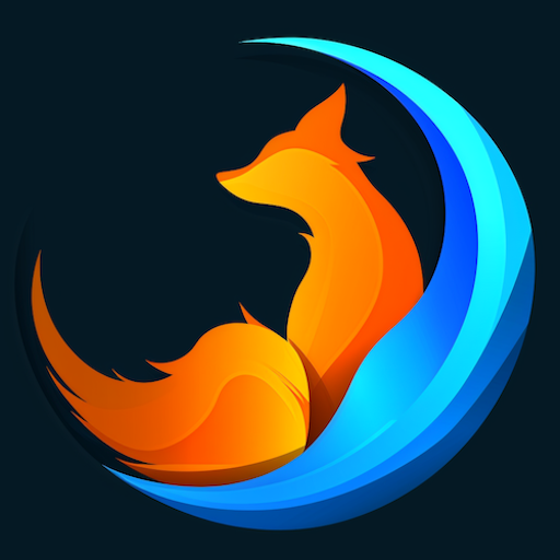 Harmony fox and crescent moon logo